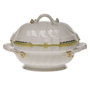 Herend Princess Victoria Tureen With Branch Dinnerware Herend Green 