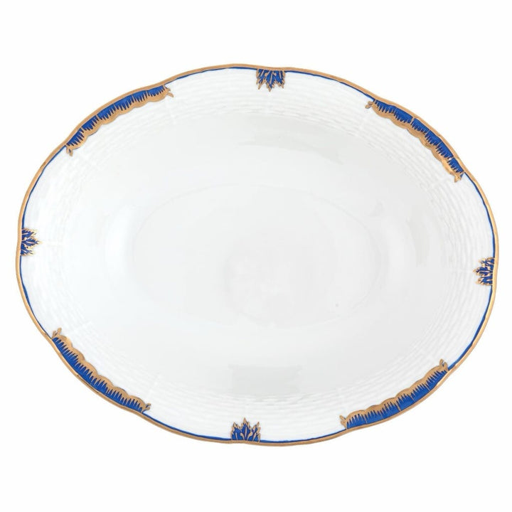 Herend Princess Victoria Oval Vegetable Dish Dinnerware Herend Blue 