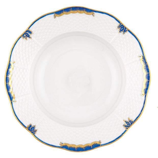 Herend Princess Victoria Rim Soup Plate Dinnerware Herend Blue 