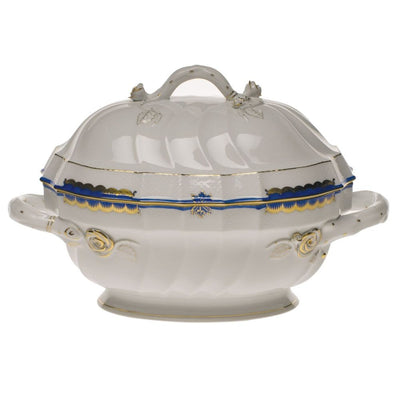 Herend Princess Victoria Tureen With Branch Dinnerware Herend Blue 