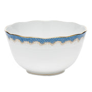 Herend Fish Scale Round Bowl Dinnerware Herend Blue 