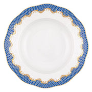 Herend Fish Scale Rim Soup Plate Dinnerware Herend Blue 