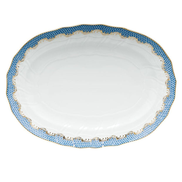 Herend Fish Scale Platter Platters Herend Blue 