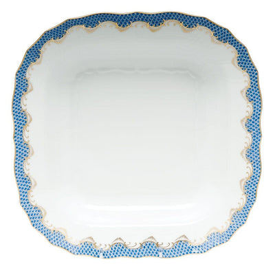 Herend Fish Scale Square Fruit Dish Dinnerware Herend Blue 