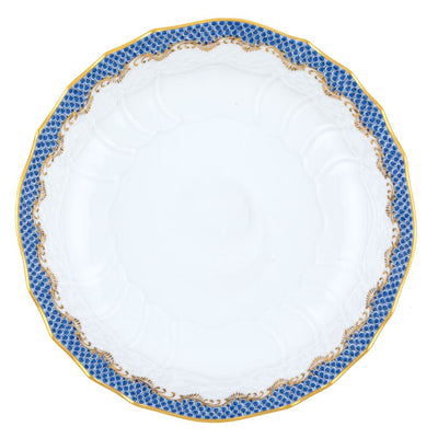 Herend Fish Scale Scalloped Dinner Bowl Dinnerware Herend Blue 