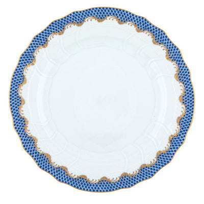 Herend Fish Scale Dinner Plate Dinnerware Herend Blue 