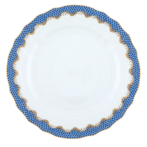 Herend Fish Scale Dinner Plate Dinnerware Herend Blue 