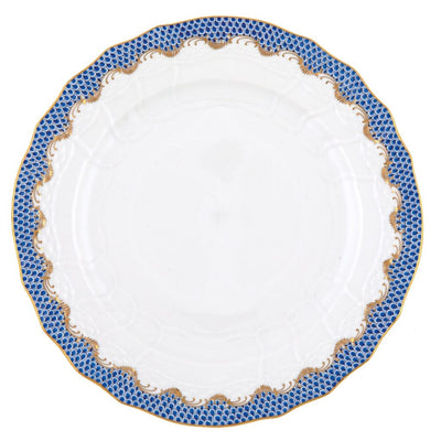 Herend Fish Scale Service Plate Dinnerware Herend Blue 