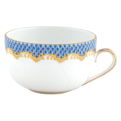 Herend Fish Scale Canton Cup Dinnerware Herend Blue 
