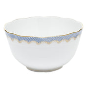 Herend Fish Scale Round Bowl Dinnerware Herend Light Blue 