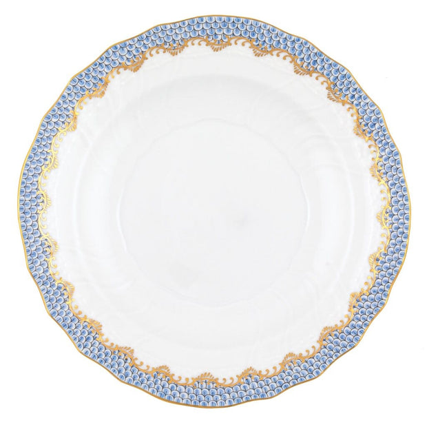 Herend Fish Scale Salad Plate Dinnerware Herend Light Blue 