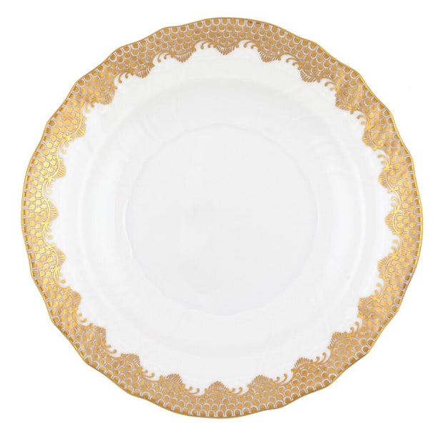 Herend Fish Scale Salad Plate Dinnerware Herend Gold 
