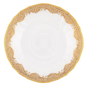 Herend Fish Scale Canton Saucer Dinnerware Herend Gold 