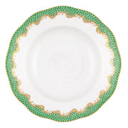 Herend Fish Scale Rim Soup Plate Dinnerware Herend Evergreen 