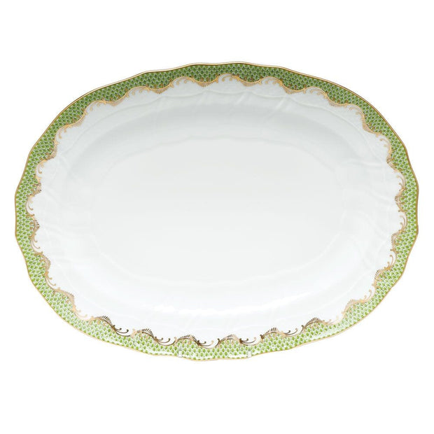 Herend Fish Scale Platter Platters Herend Evergreen 
