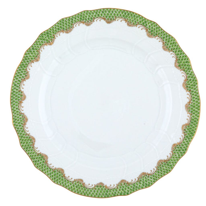Herend Fish Scale Dinner Plate Dinnerware Herend Evergreen 