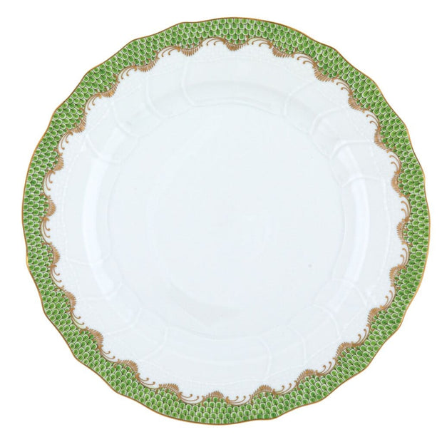 Herend Fish Scale Dinner Plate Dinnerware Herend Evergreen 