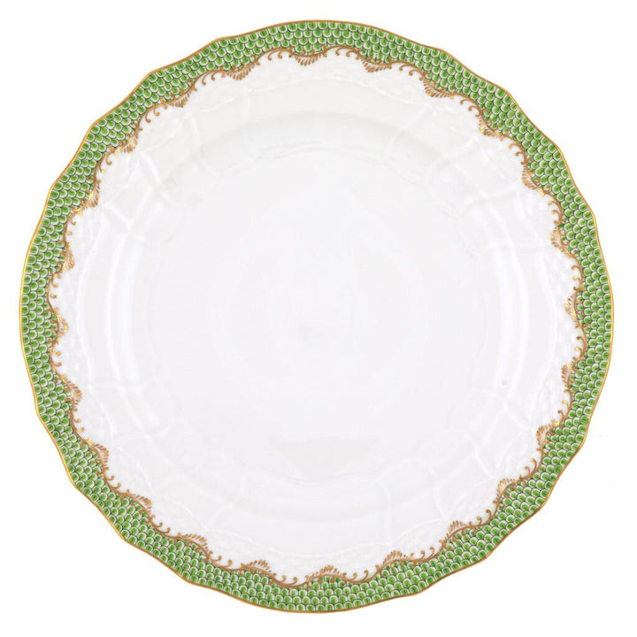 Herend Fish Scale Service Plate Dinnerware Herend Evergreen 