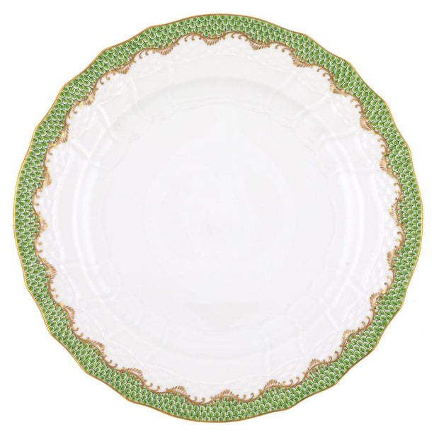 Herend Fish Scale Service Plate Dinnerware Herend Evergreen 