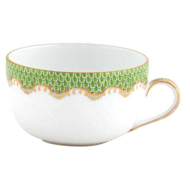 Herend Fish Scale Canton Cup Dinnerware Herend Evergreen 