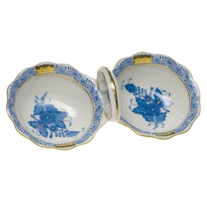 Herend Chinese Bouquet Twin Salt Dinnerware Herend Blue 