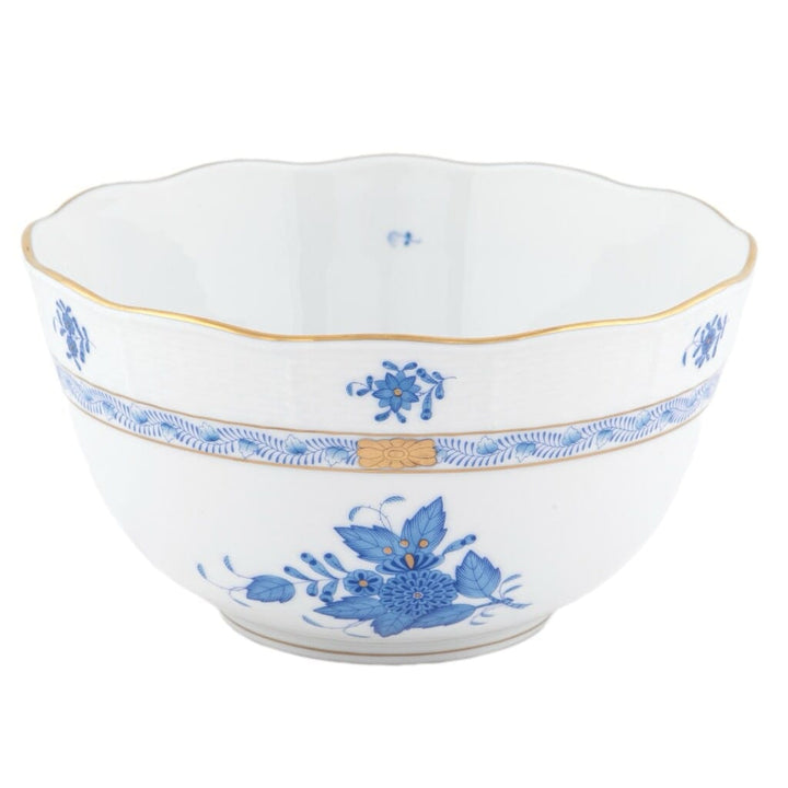 Herend Chinese Bouquet Round Bowl Dinnerware Herend Blue 