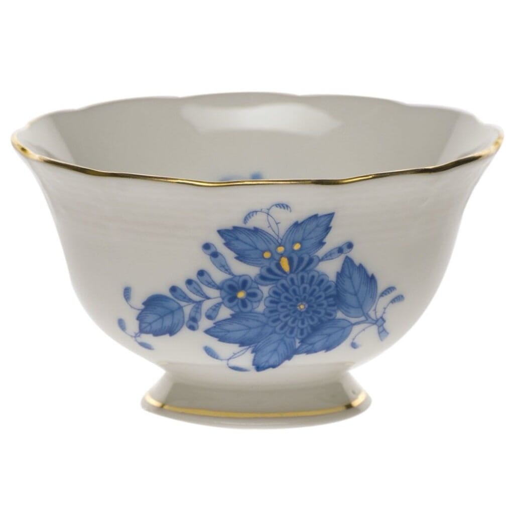 Herend Chinese Bouquet Open Sugar Bowl Dinnerware Herend Blue 