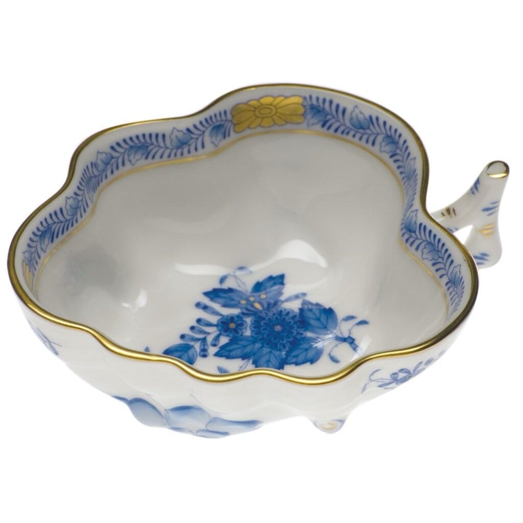 Herend Chinese Bouquet Deep Leaf Dish Dinnerware Herend Blue 