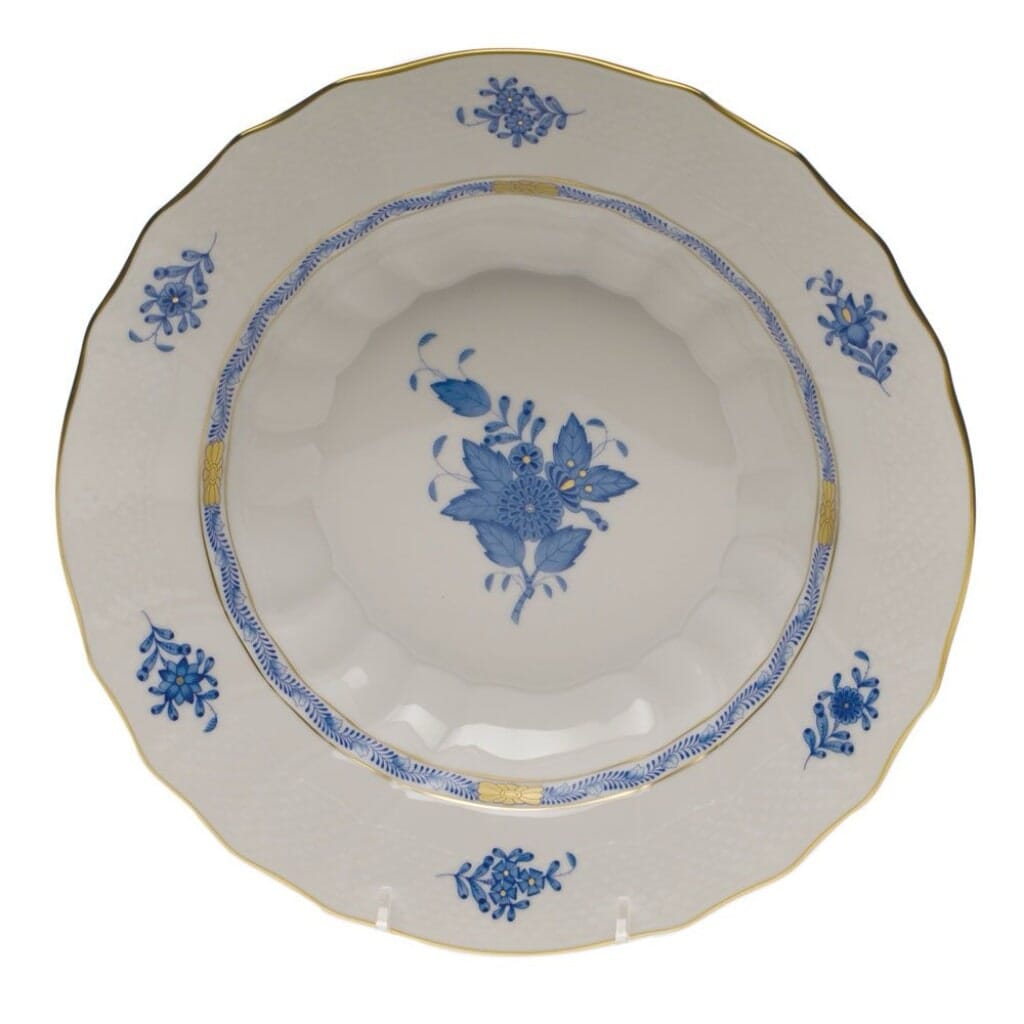 Herend Chinese Bouquet Rim Soup Dinnerware Herend Blue 