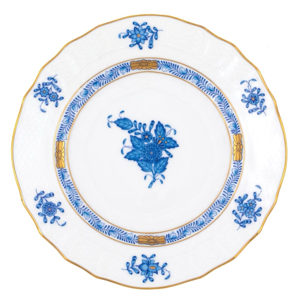 Herend Chinese Bouquet Bread And Butter Plate Dinnerware Herend Blue 