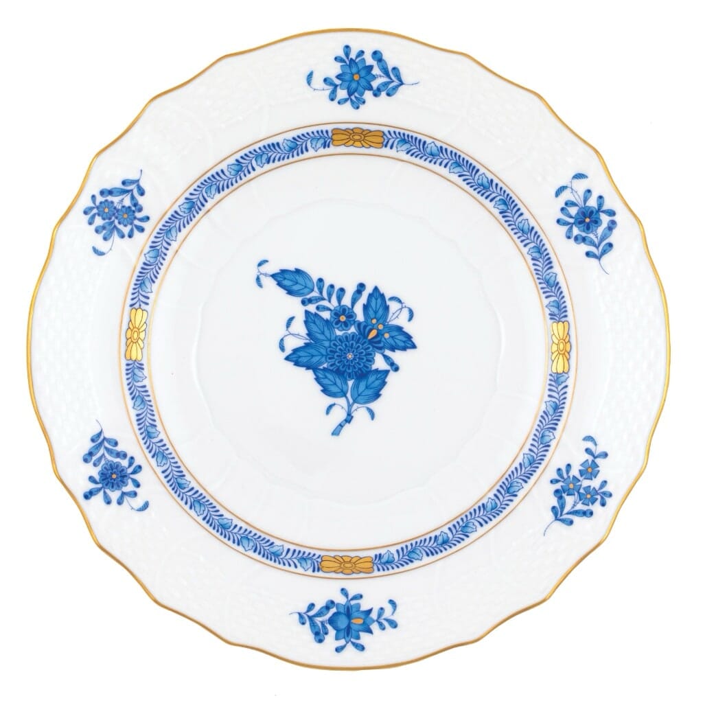 Herend Chinese Bouquet Salad Plate Dinnerware Herend Blue 