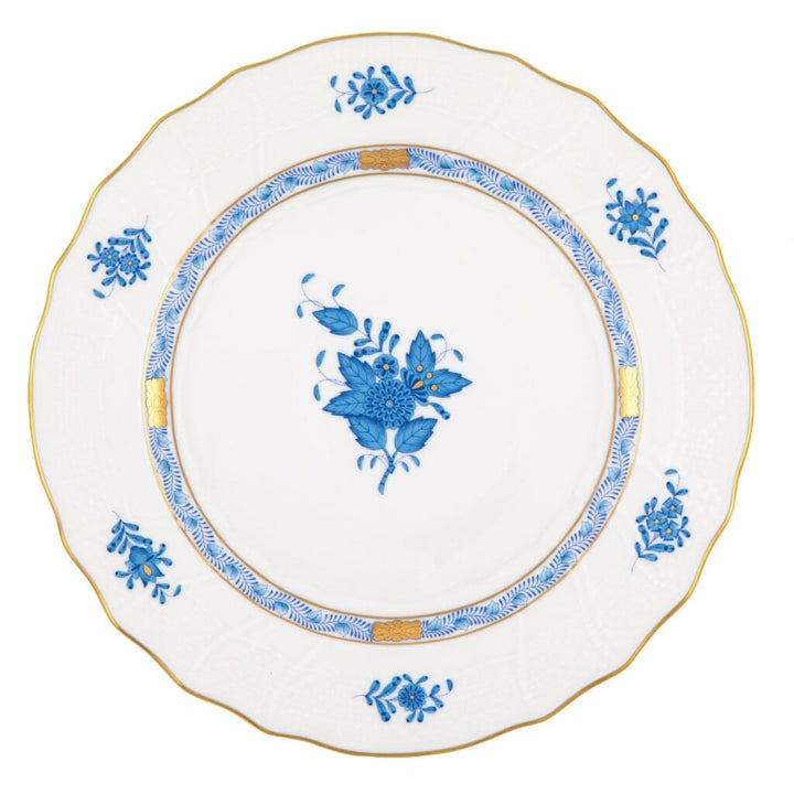 Herend Chinese Bouquet Dinner Plate Dinnerware Herend Blue 