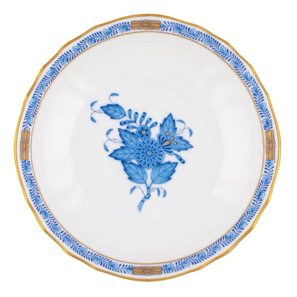Herend Chinese Bouquet Canton Saucer Dinnerware Herend Blue 