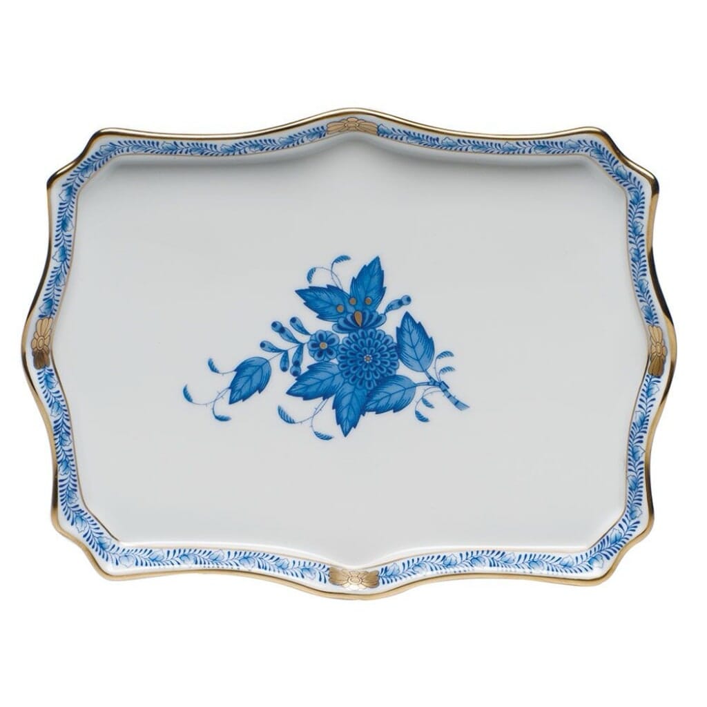 Herend Chinese Bouquet Small Tray Trays Herend Blue 