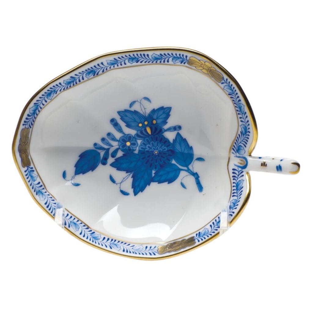 Herend Chinese Bouquet Leaf Tray Trays Herend Blue 
