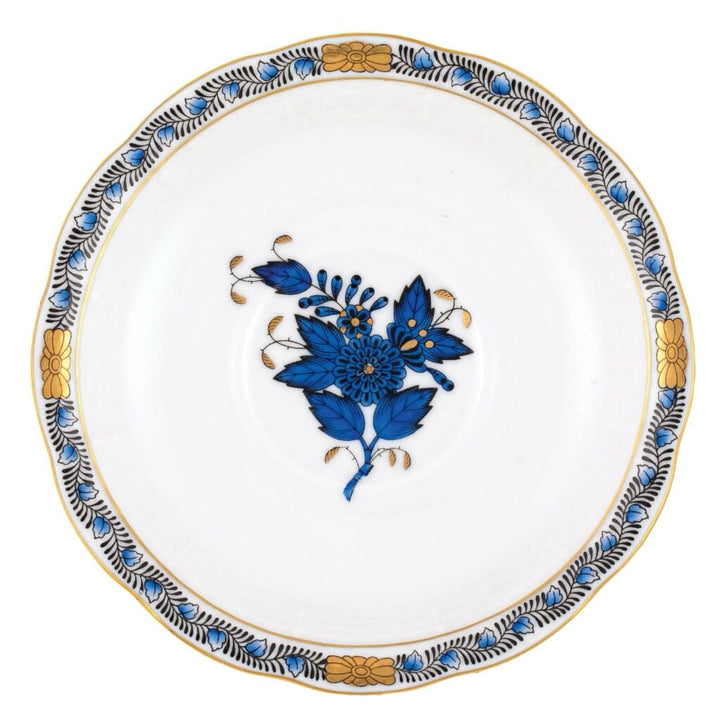 Herend Chinese Bouquet Tea Saucer Dinnerware Herend Black Sapphire 