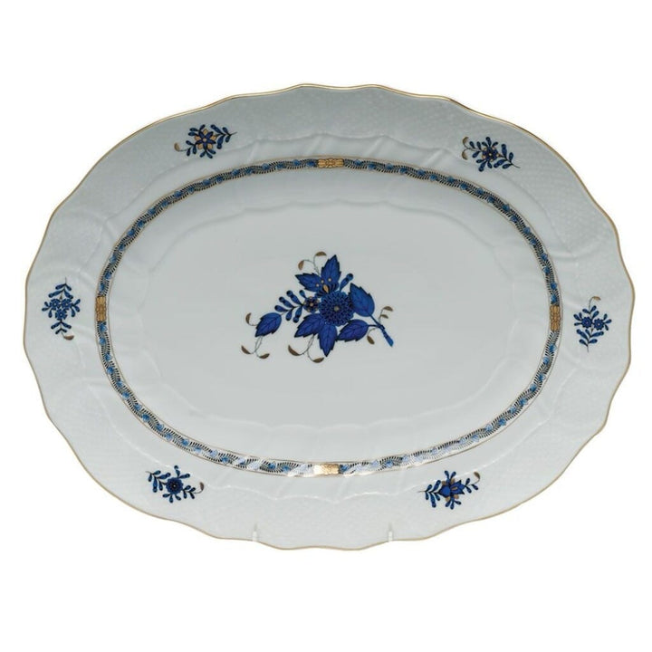 Herend Chinese Bouquet Platter Platters Herend Black Sapphire 