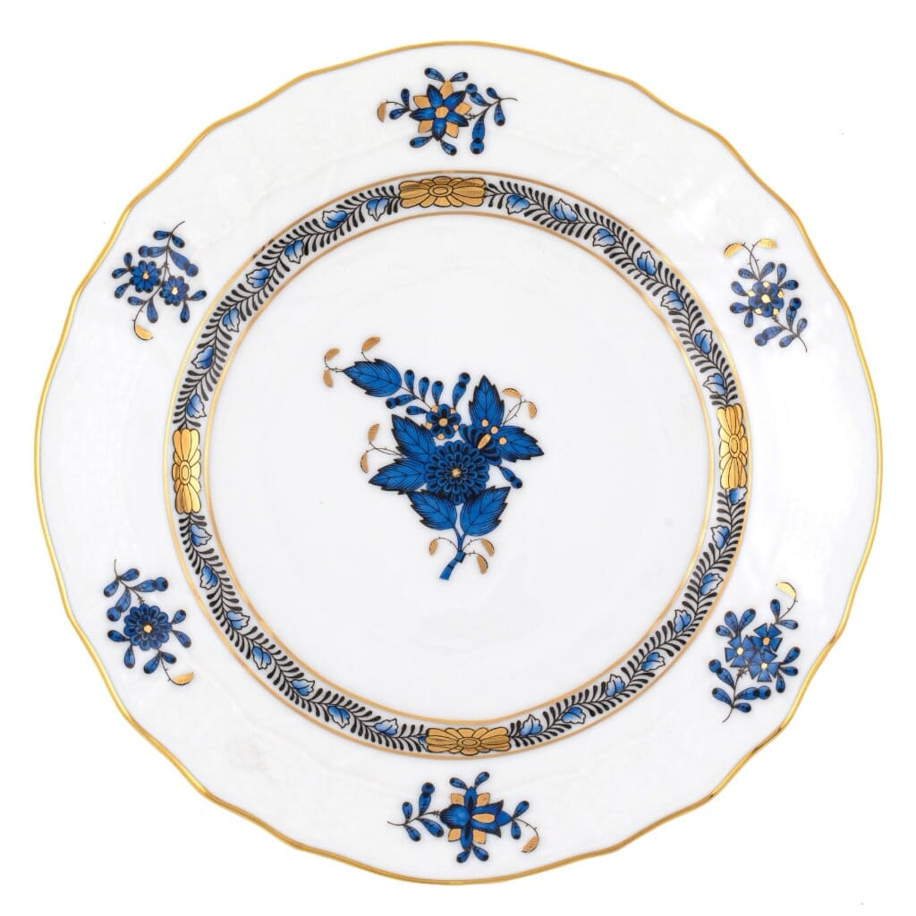 Herend Chinese Bouquet Bread And Butter Plate Dinnerware Herend Black Sapphire 