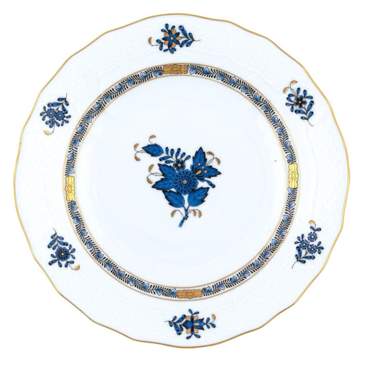 Herend Chinese Bouquet Dessert Plate Dinnerware Herend Black Sapphire 