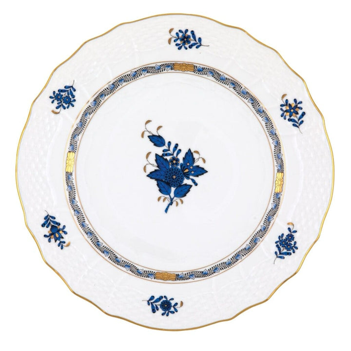 Herend Chinese Bouquet Service Plate Dinnerware Herend Black Sapphire 