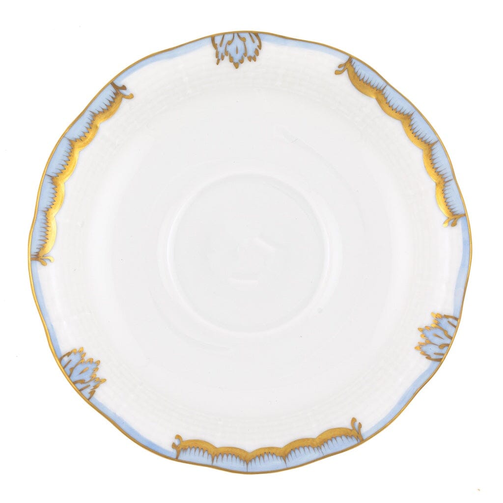 Herend Princess Victoria Tea Saucer Dinnerware Herend Light Blue 