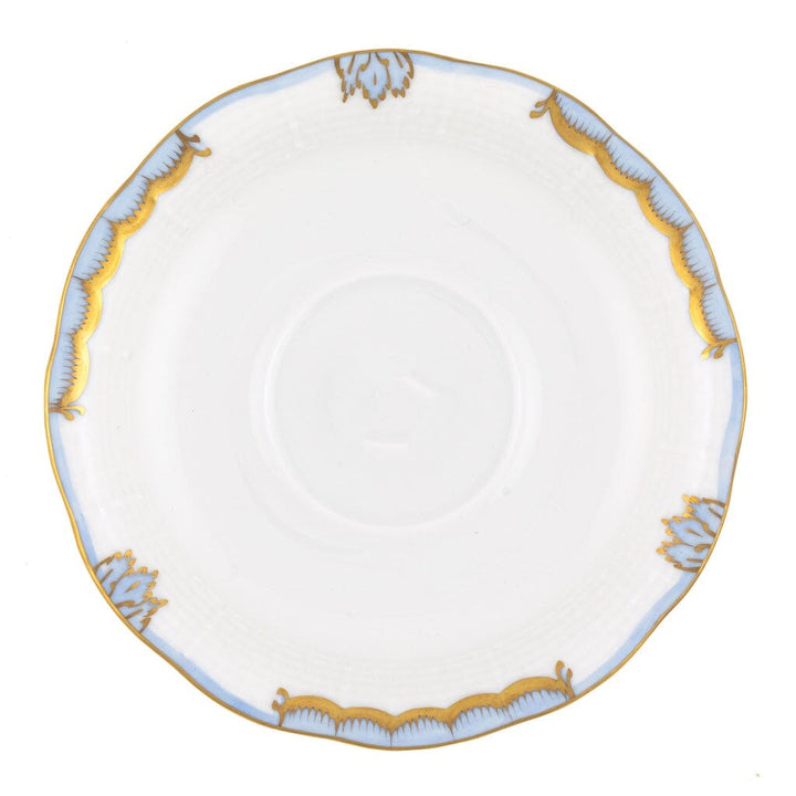 Herend Princess Victoria Tea Saucer Dinnerware Herend Light Blue 