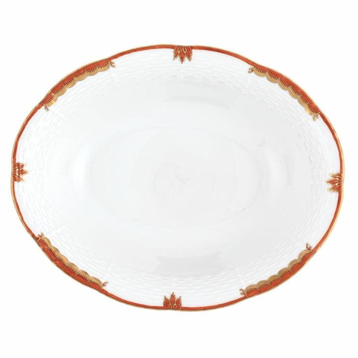 Herend Princess Victoria Oval Vegetable Dish Dinnerware Herend Rust 