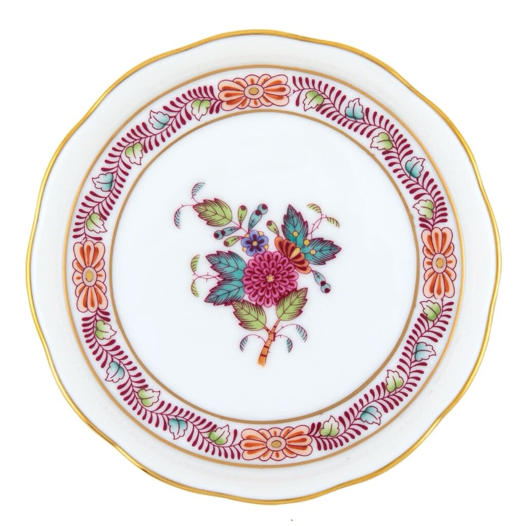 Herend Chinese Bouquet Coaster Dinnerware Herend Multicolor 