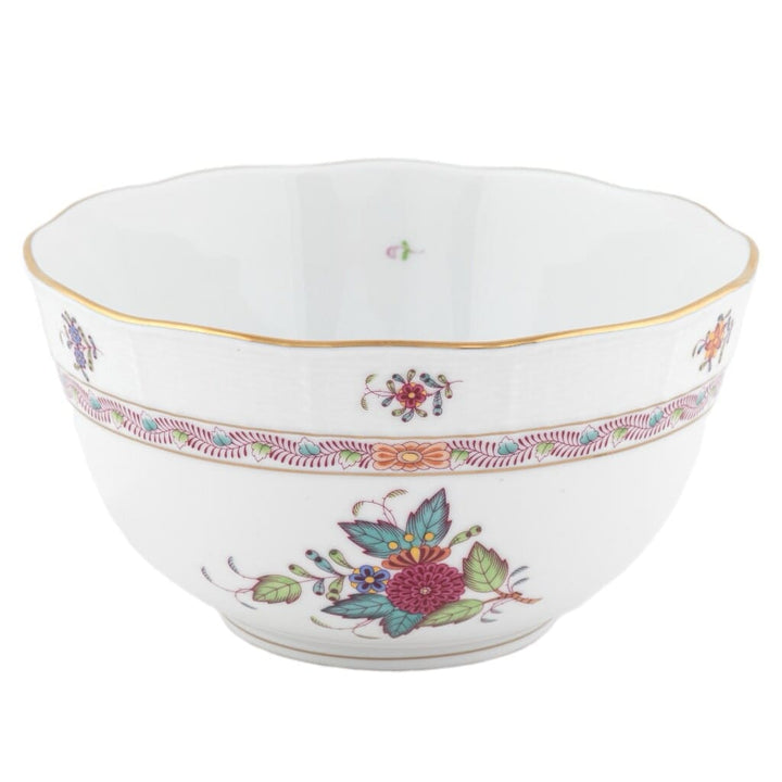 Herend Chinese Bouquet Round Bowl Dinnerware Herend Multicolor 