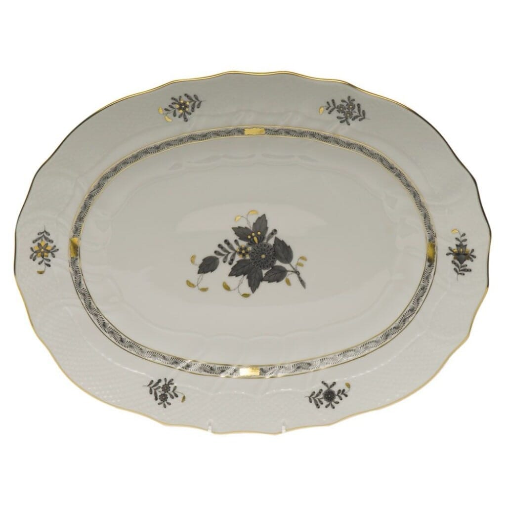 Herend Chinese Bouquet Platter Platters Herend Black 