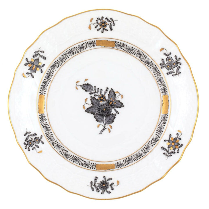 Herend Chinese Bouquet Bread And Butter Plate Dinnerware Herend Black 