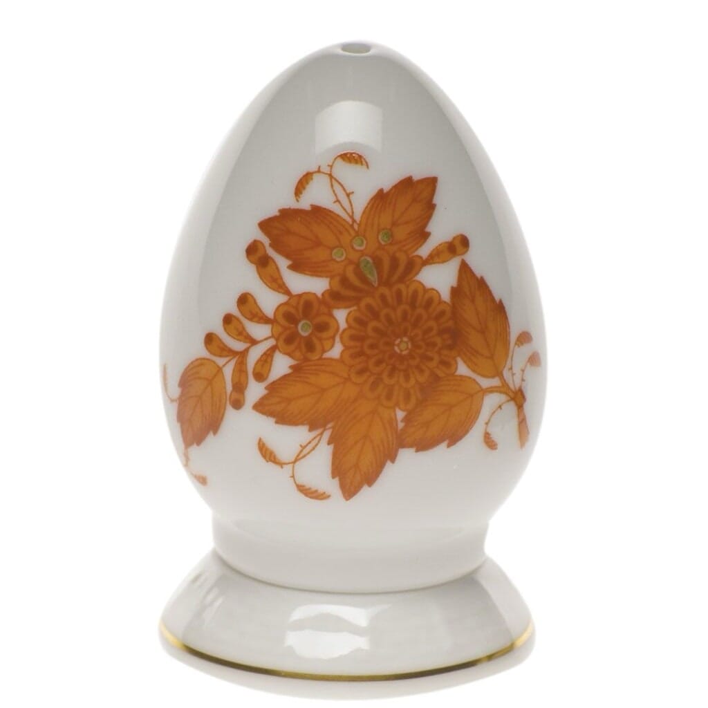 Herend Chinese Bouquet Pepper Shaker Single Hole Dinnerware Herend Rust 