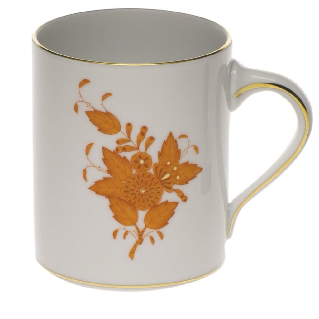 Herend Chinese Bouquet Coffee Mug Dinnerware Herend Rust 