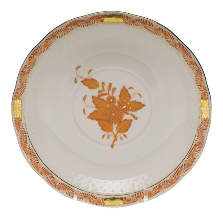 Herend Chinese Bouquet Cream Soup Stand Dinnerware Herend Rust 